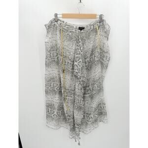 B Boutique by Evergreen Skirt Women ONE SIZE NWT Silver Grey Ezra Swim Cover-Up